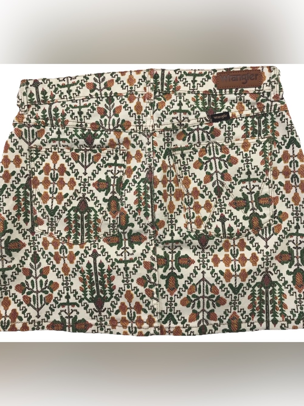 Wrangler Women Floral Pattern Western Mini Skirt Size 10/30 - Picture 5 of 8